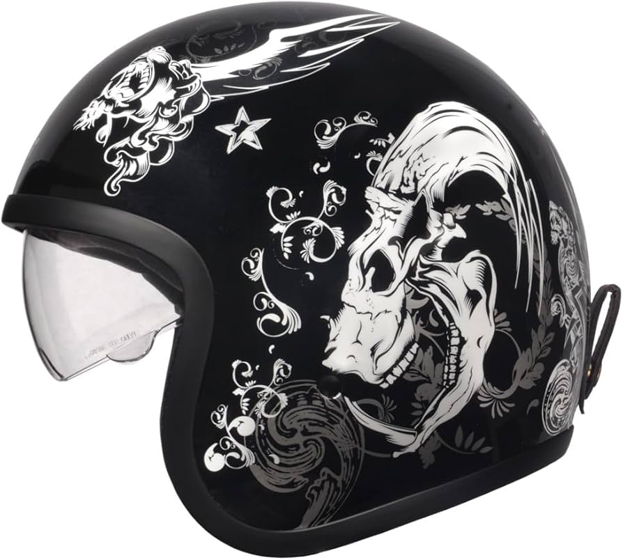 スカルデザイン ヘルメット ホワイト ブラック 楽天市場】スカル フェイス ヘルメット（ヘルメット｜バイク用品